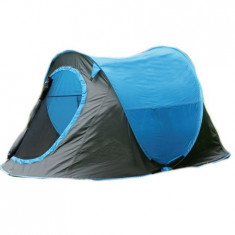 Cort pentru camping BQ Slumberjack C4, sistem pop-up, 2 persoane, din poliester, 220 x 120 x 95 cm, albastru foto