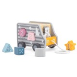 Jucarie de tras sortator forme geometrice Camion PolarB, New Classic Toys
