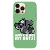 Husa compatibila cu Apple iPhone 15 Pro Max model Play with my nuts, Silicon, TPU, Viceversa, Transparent, Carcasa