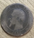 MNDSTR (1) Franta Napoleon III 10 Centimes 1855
