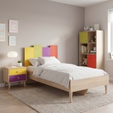 Cumpara ieftin Pat de o persoană Adore Rainbow, Multicolor, 105x106x206 cm