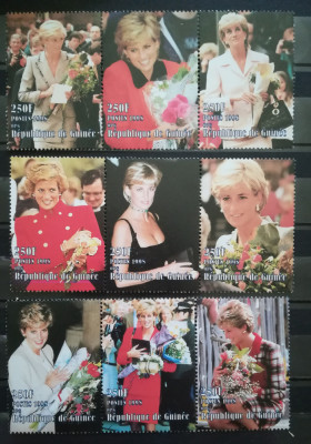 BC551, Guineea 1998, serie Lady Diana foto