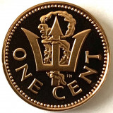 BARBADOS 1 CENT 1977 PROOF