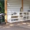 vidaXL Dulapuri de bucătărie de exterior, 2 buc., alb, lemn masiv pin 3196131