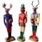 Statueta decorativa, Set Cerbi si Lup, Multicolor, 38 cm, DVFT02