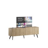 Cumpara ieftin Comoda TV Adore Luna Stejar 180 cm - Mobila Living Moderna, Spatii Depozitare, MDF/PAL