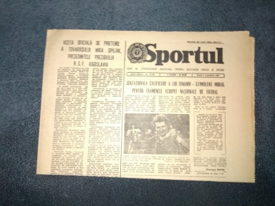 ZIARUL SPORTUL 4 NOIEMBRIE 1983 foto