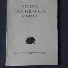 REVISTA GEOGRAFICA ROMANA VOL.I, FASC II/1938, DIRECTOR N.AL.RADULESCU