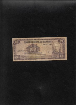 Rar! Nicaragua 100 cordobas 1979 seria11337377 foto