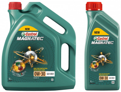 Set Ulei Motor Castrol Magnatec 0W-30 GS1/DS1 5L + Ulei Motor Castrol Magnatec 0W-30 GS1/DS1 1L foto