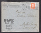 Germany REICH 1932 Postal History Rare Cover Kronach to Mitwitz D.684