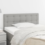 Cumpara ieftin Tăblie de pat, gri deschis, 80x5x78/88 cm, textil