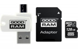 Card de memorie GoodRam M1A4-1280R12, MicroSDXC, 128GB, Clasa 10, UHS-1 U1 + adaptor SD + card reader USB