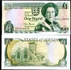 !!! JERSEY - 1 POUND (2000) - P 26 b - UNC / serie de 3 litere AAC180745