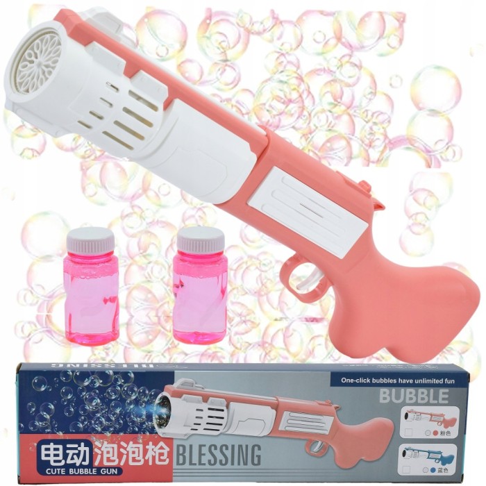 PISTOL DE BUBURI DE SĂPUN LUMINĂ AUTOMATĂ DE BUBURI