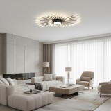 Lustra LED Kalesa Grande 28W, lumina neutra 4000K, alb, metal si acril