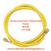 Furtun pentru incarcari - descarcari agenti frigorifici 1/4&quot; SAE, 90 cm, Oem