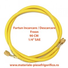 Furtun pentru incarcari - descarcari agenti frigorifici 1/4&quot; SAE, 90 cm