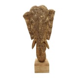 Cumpara ieftin Decoratiune de masa Zap elefant aurie din lemn de mango 31x13x61 cm