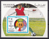 Sharjah 1972 sport fotbal MI bl. 122 MNH, Nestampilat