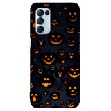 Husa compatibila cu Oppo A5 (2020) model Excited pumpkins, Silicon, TPU, Viceversa, Transparent, Carcasa