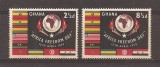 Ghana 1959-1961 - Ziua Libertății Africii, 2 serii - a II-a este supratipar, MNH, Nestampilat