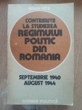 Contributii la studierea regimului politic din romania-Mihai Fatu