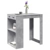 Gossi masa de bar, gri beton, 102x70x103,5 cm, lemn prelucrat