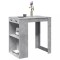 Gossi masa de bar, gri beton, 102x70x103,5 cm, lemn prelucrat
