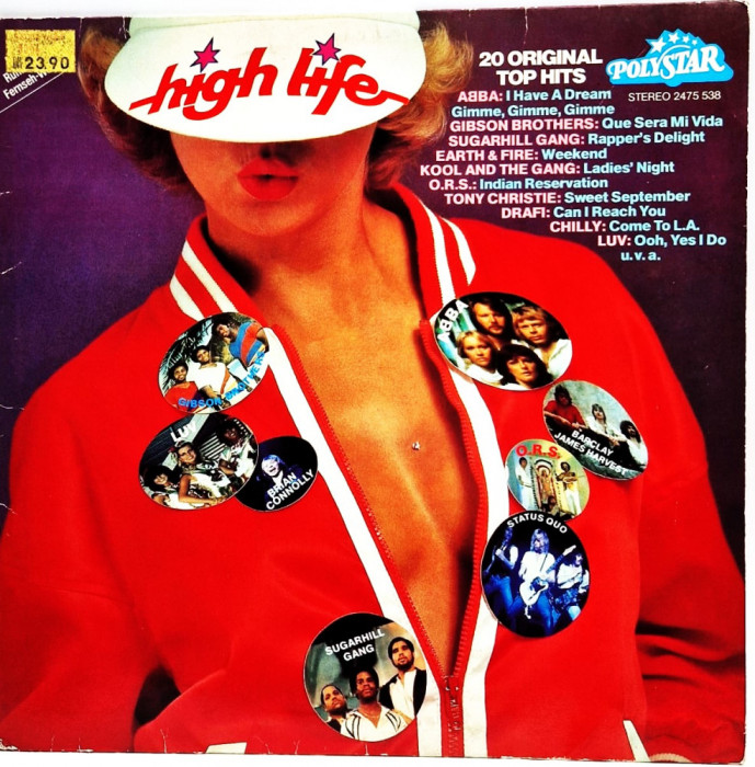 Various &lrm;&ndash; High Life 1980 VG+ / VG+ vinyl LP Polystar Germania