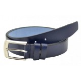Curea barbati office eleganta din piele naturala bleumarin DR237BL