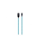 Cablu de date incarcare USB Type C 1m 3A Well cu flux lumina albastra