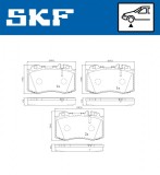 Set placute frana fata SKF VKBP80198E