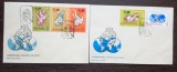 FDC ROMANIA - CAMPIONATELE MONDIALE DE LUPTE - 1967 - SERIE COMPLETA, LP 655, Romania de la 1950, Sport