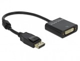 Adaptor Displayport la DVI T-M 1.2 4K Pasiv Negru, Delock 62601