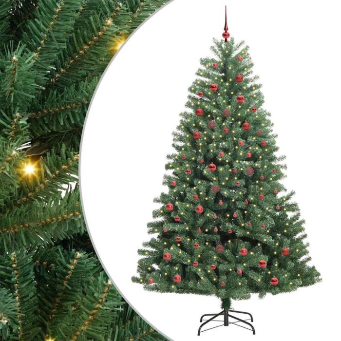 vidaXL Brad de Crăciun artificial cu ramuri articulare Verde 210 cm 3395496