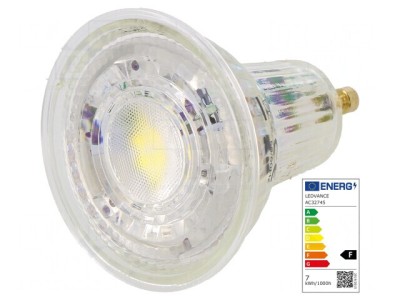 Lampa LED GU10 Alb Rece 6.9W 6500K foto