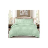 Cumpara ieftin Lenjerie de Pat Dublu Bumbac Damasc 4 Piese cu Elastic, Verde Deschis - CPL144