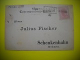 HOPCT 501 C CARTE POSTALA CIRCULATA CU POSTA AMBULANTA 1905 JULIUS FISCHER-RARA -CIRCULATA