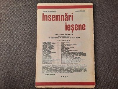 INSEMNARI IESENE ANUL III, NR 12/1938 foto