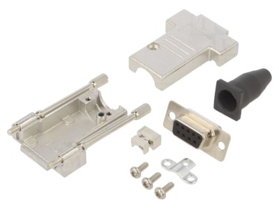 Conector D-Sub 9 pini mamă pe cablu foto