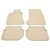 Covorase presuri cauciuc tip tavita Bej Bmw Seria 5 F10 2010-2013 / F11 2010-2013