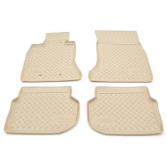 Covorase presuri cauciuc tip tavita Bej Bmw Seria 5 F10 2010-2013 / F11 2010-2013