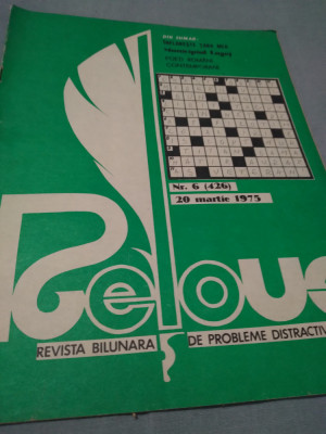 REVISTA REBUS NR.6 /20 MARTIE 1975 foto