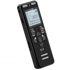 Reportofon profesional cu activare vocala, E36, digital, functie MP3 player, memorie 8+64 GB, autonomie 45 ore, inregistreaza 3480 ore