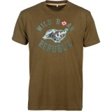 Tricou Willd Boar Republic Kaki Marime M