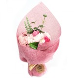 BUCHET DE FLORI DIN SĂPUN &quot;DE LA SUFLET PENTRU CORP&quot; - NUANȚE ROZ