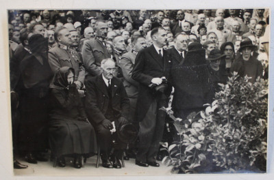 FUNERARIILE CANCELARULUI AUSTRIAC ENGELBERT DOLLFUSS, ASASINAT IN 1934, FOTOGRAFIE DE PRESA , MONOCROMA, PE HARTIE LUCIOASA , DATATA 1934 foto