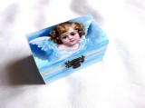 cutie de lemn cu ingeras 35261