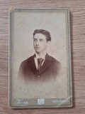 Fotografie tip cdv , Korn Bucuresci / Mihail Cornescu, fiul generalului Cornescu